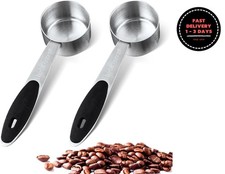 2 cucharas medidoras de acero inoxidable de 1/8 de taza para caf , 30 ml