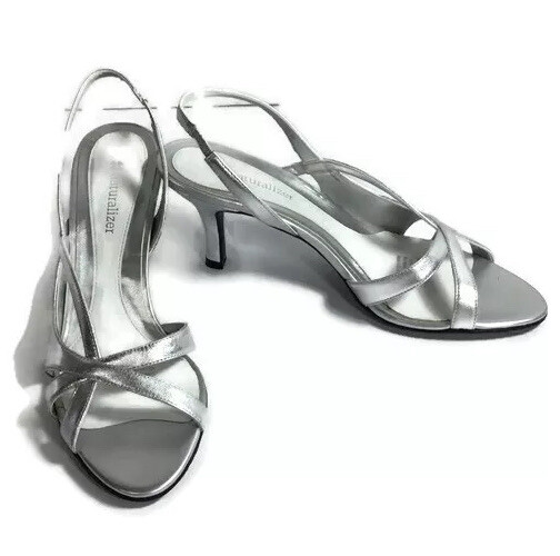 naturalizer banks slingback silver