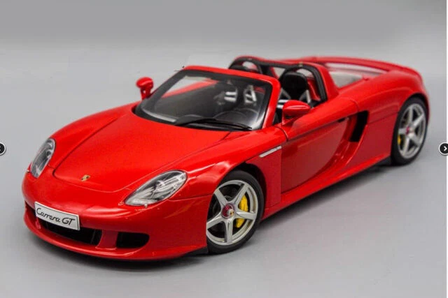 1:18 autoart Porsche Carrera GT diecast model car white Red | eBay