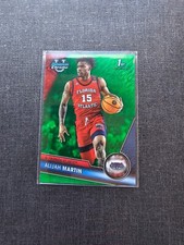 2023-24 #17 of 99 Bowman Chrome University Alijah Martin Green Refractor & Base