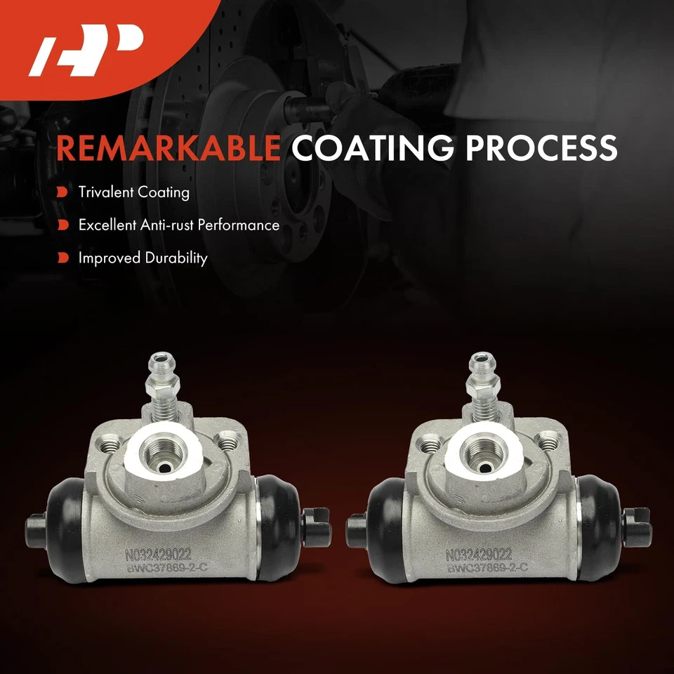 A-Premium 2Pcs Drum Brake Wheel Cylinder Rear for Nissan Sentra 91-99 200SX NX - Изображение 3 из 4