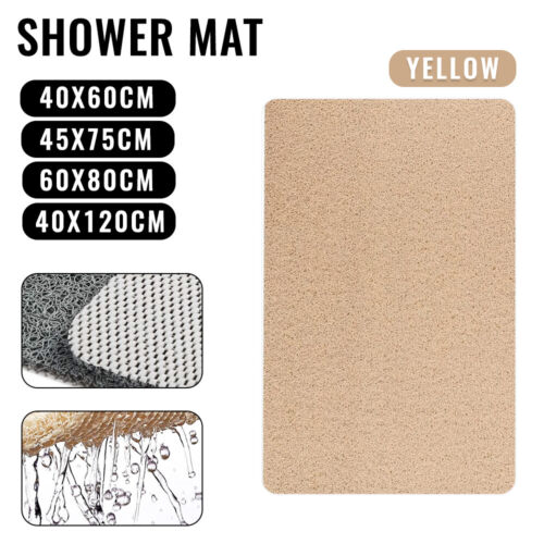 Hydro Wonder Super Comfy Shower Mat Non Slip Never Stains or Blocks Drain Grey - Picture 7 of 8