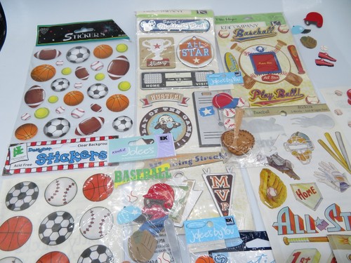 Pegatina Jolee’s Boutique Béisbol Baloncesto Deportes Stickopotamus Álbum de Recortes - Imagen 8 de 9