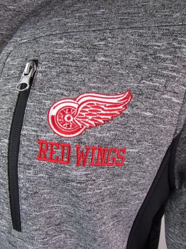 Chaqueta de Rendimiento de Detroit Red Wings para Hombre Pequeña con Cremallera Completa de Poliéster NHL - Imagen 6 de 9