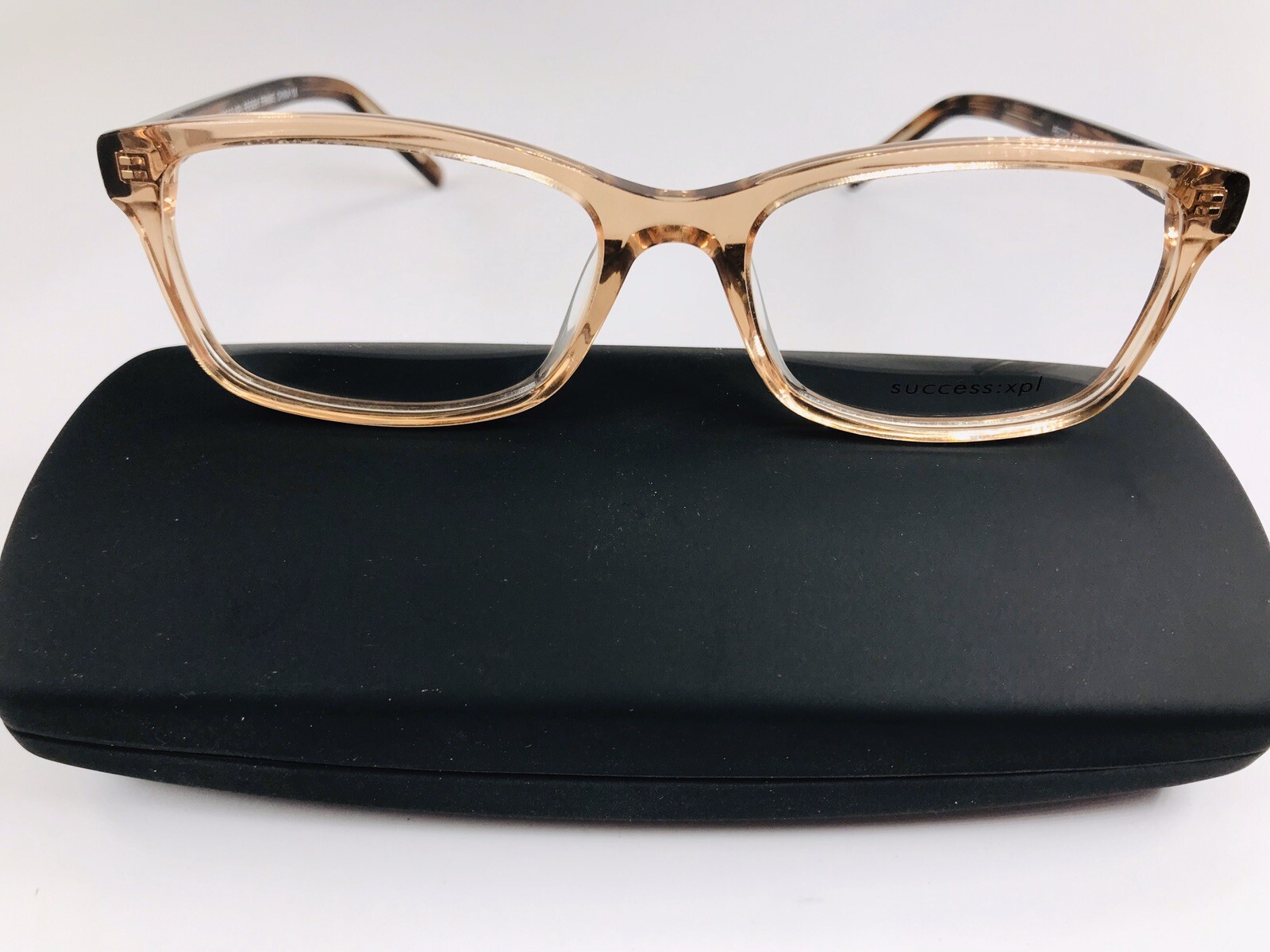 New Designer Inspired SUCCESS XPL Crystal Brown PEGGY Eyeglasses 52mm