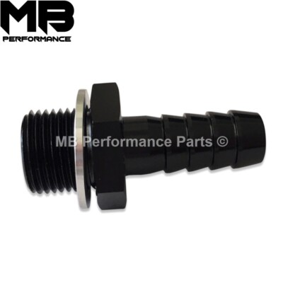 #ad #ad Bosch 044 Fuel Pump M18x1.5 x 12mm Inlet Hose Fitting Adaptor Black GBP 18.75