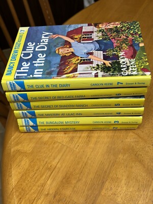 Nancy Drew New Lot of 6 Hardcover Mysteries # 2-7