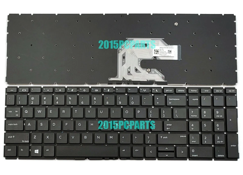 New for HP Probook 450 G6 455 G6 455R G6 Keyboard US Non-Backlit - Image 2 of 2