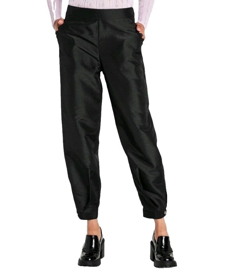 Solid Pattern Polyester Pants for Women