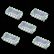 5 pcs Waterproof Battery Storage Case Holder Organizer for 18650/CR123A A932