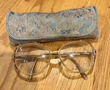 Vintage Liberty A807 Clear EyeGlasses Frame Retro With Glass Case