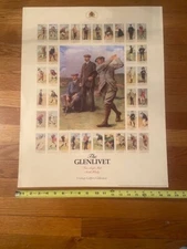 VINTAGE GOLF GLENLIVET POSTER VINTAGE GOLFERS COLLECTION TOBACCO CARDS