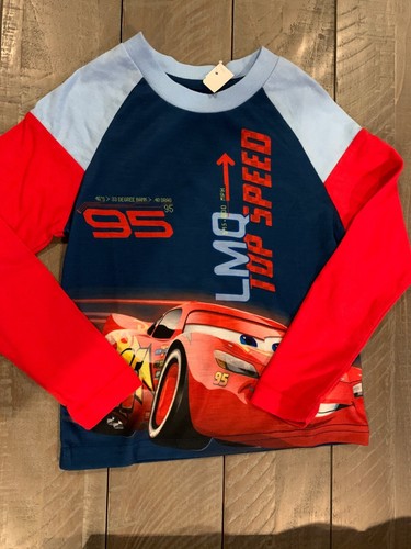 disney store Cars Lightening McQueen long sleeve shirt boys 2/3 - Picture 2 of 3