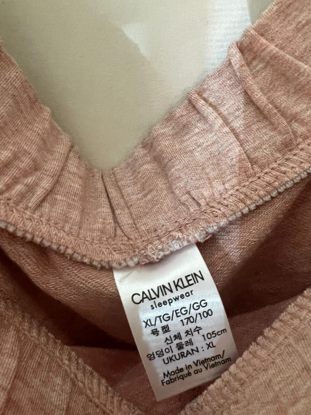 New Calvin Klein Women's Pure Lounge Jogger Pants Fresh Pink Heather Size XL - Picture 5 of 8