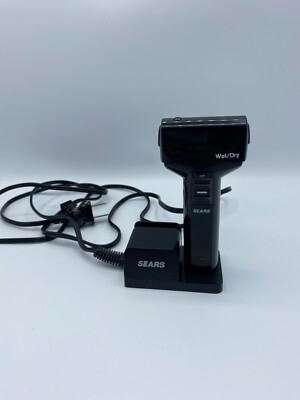 Rechargeable Vintage Sears Shaver Wet Dry Cordless Works Model#772.6819