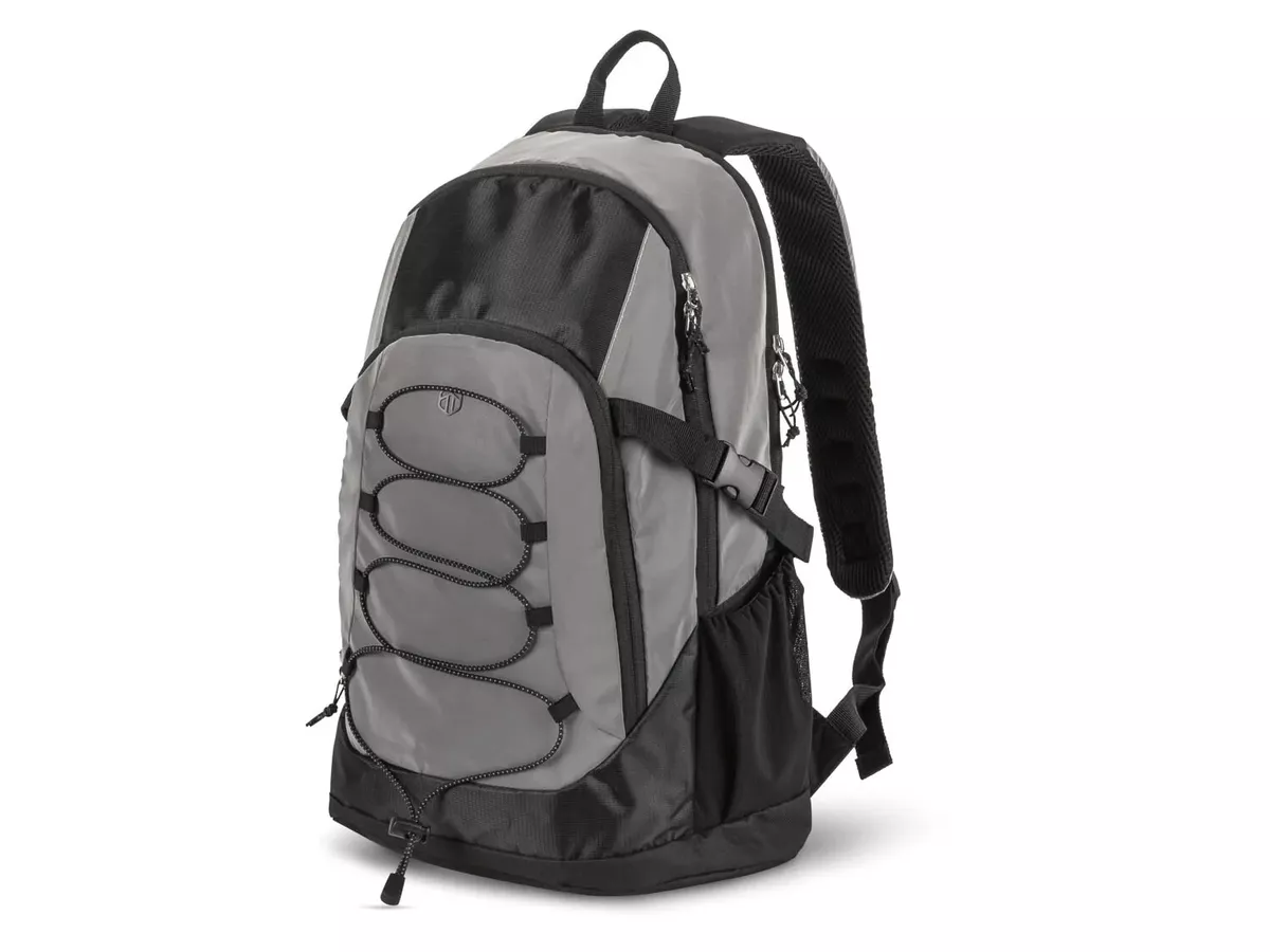 Topmove reflective backpack gray / black approx. 23 l W 34 x H 48 x D 17 cm