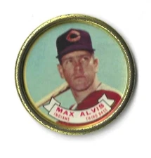 1964 baseball TOPPS Coin vintage Clevland Indians 3B Max Alvis