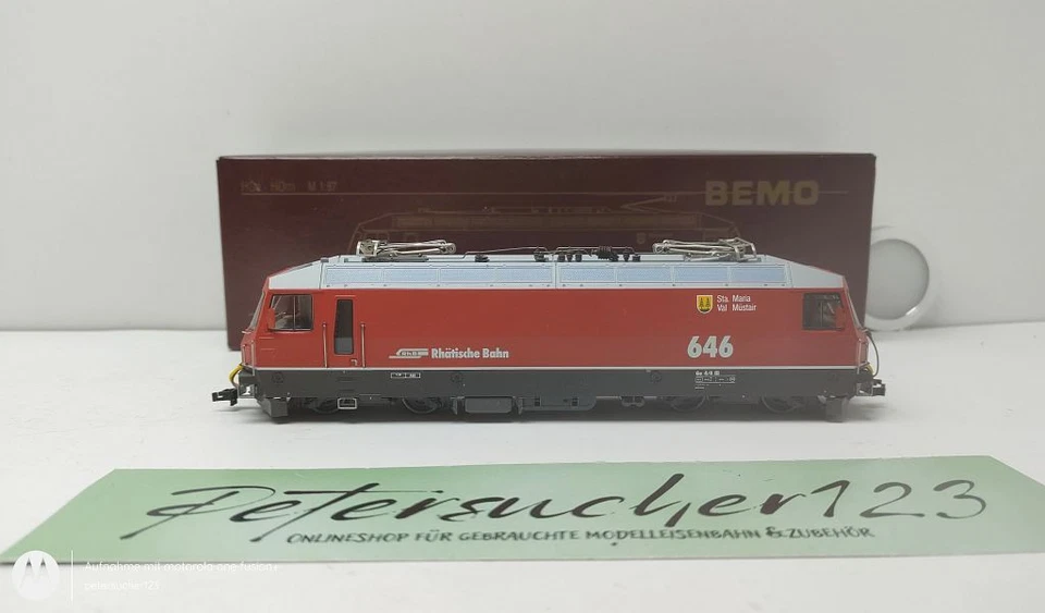 Bemo H0m DC 1259 106 Elektronische Neubaulokomotive / Sta Maria-Val Müstair / Rh