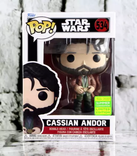 Funko Pop Star Wars Cassian Andor #534 SDCC Exclusive W/ Protector