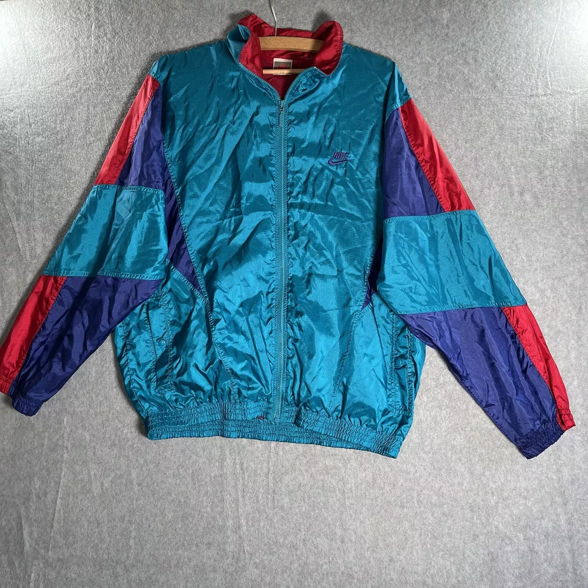 80s NIKE Shiny Anorak Pullover-