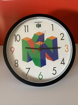ULTRA RARE N64 Collector Clock Official Nintendo 64 Store Display