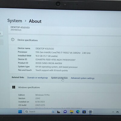 Lenovo ThinkPad L13 Gen 2 Core i7 1165G7 @ 2.8GHz 16GB RAM Lenovo ThinkPad L13 Gen 2 Core i7 1165G7 @ 2.8GHz 16GB RAM