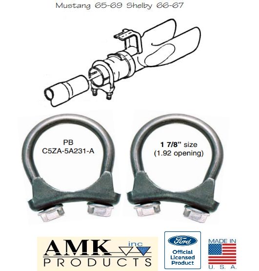 1965 1966 1967 1968 1969 Mustang 19661967 Shelby 2" Dual Exhaust Tip