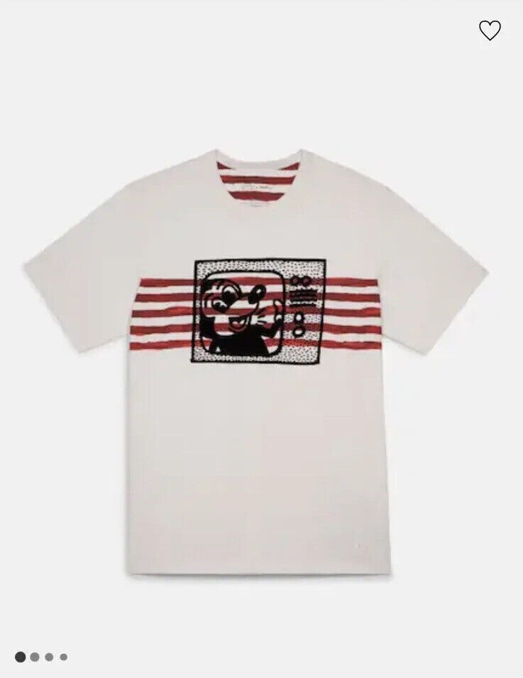COACH Disney Mickey Keith Haring Tシャツ Coach x Keith Haring Mickey Mouse Tee Size Med NWT | eBay