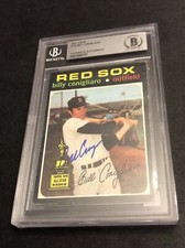 BECKETT 1971 TOPPS BILLY CONIGLIARO SIGNED ALL STAR ROOKIE CARD AUTOGRAPH 187