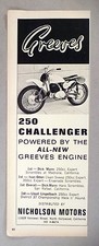 Greeves 250 Challenger Motorcycle PRINT AD - 1965