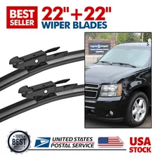Front Windshield Wiper Blades 22''+22'' Window OEM Quality Replace All Season