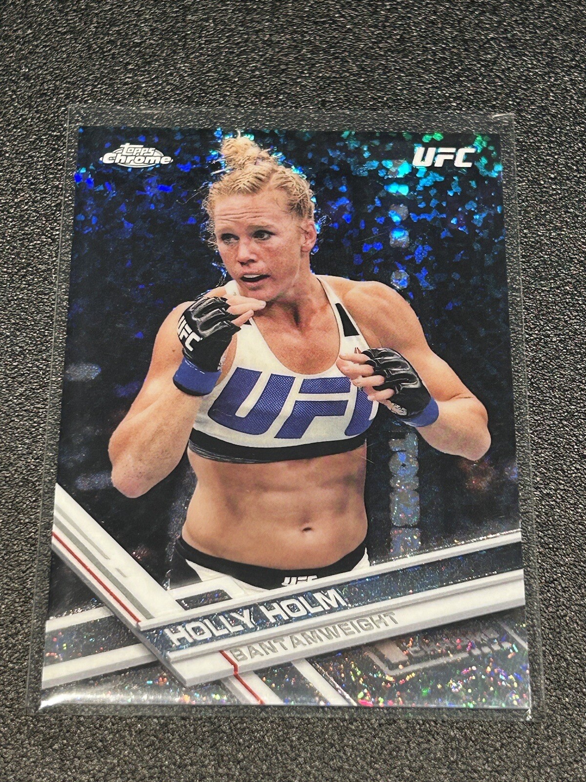 Holly Holm 2017 Topps Chrome UFC Diamond Refractor #95