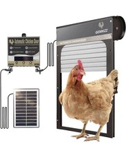 Automatic Chicken Coop Door GENNIZZ Solar Powered Opener Poultry