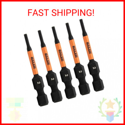 Hex 2mm Impact Driver Bit - Railer Allen Wrench Drill Hex Bits. 1/4 Quick Releas