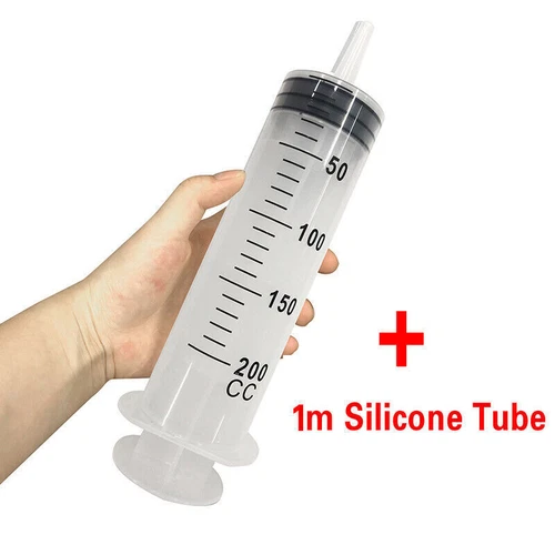 100ml-500ml Large Capacity Reusable Syringe Pump Hydroponics Measuring 1m Tube - Picture 11 of 19
