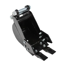 200mm Narrow Bucket Attachment For 1-1.5T Mini Excavators Digger Black