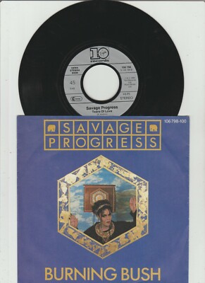 7'' Single SAVAGE PROGRESS : Burning Bush   nm