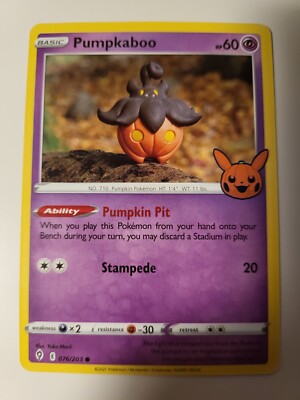 Pokmon TCG Halloween Trick Or Trade Pumpkaboo card | eBay Pokmon TCG Halloween Trick Or Trade Pumpkaboo card | eBay
