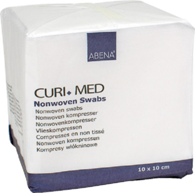 3 x 100 Stück Abena CURI MED Vlieskompressen 10x10 cm unsteril 4-fach 300 Stück