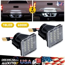 2pcs Rear Bumper Tag LED License Plate Light Lamp For Toyota Tacoma Tundra 16-21