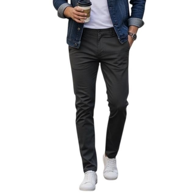 Pantalones de vestir Topman para hombre 32x31 negros ajustados elásticos informales oficina trabajo