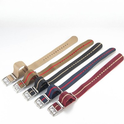 One Piece Soft Nylon Watch Bands Mens Sport Strap 20/22mm for Tudor with Tools