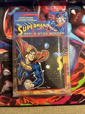  Superman Peel & Stick Wall Border - Removable Repositionable 15' DC Comics