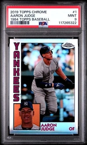 2021 Topps Chrome AARON JUDGE 1984 Topps #84TC-1 PSA 9 Mint - New York Yankees