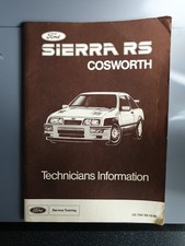 Ford Sierra RS 500 Cosworth,technicians Information,service Training,rare Manual