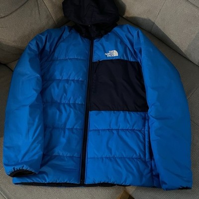 North Face doppelseitige Jacke Dunkel- und Hellblau für Kids Jungen Gr. XL