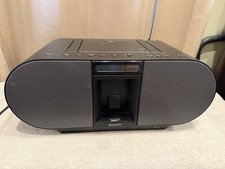 Sony ZS-S4iP CD Player Ipod Dock AM/FM Stereo Radio - TESTED Boom Box Works