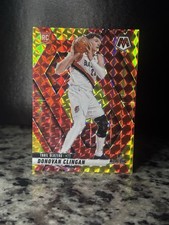 2024-25 Panini Mosaic - Rookies Donovan Clingan #246 Red Yellow Mosaic /75