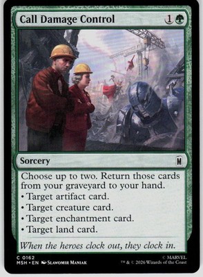Call Damage Control 162 Marvel Super Heroes Magic the Gathering