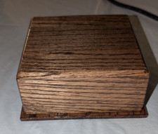 Pet Memorial Cremation Urn- Small Dog Or Cat - Solid Oak